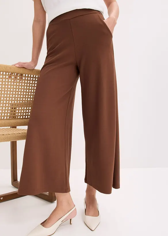 Pantaloni culotte in misto viscosa, bonprix