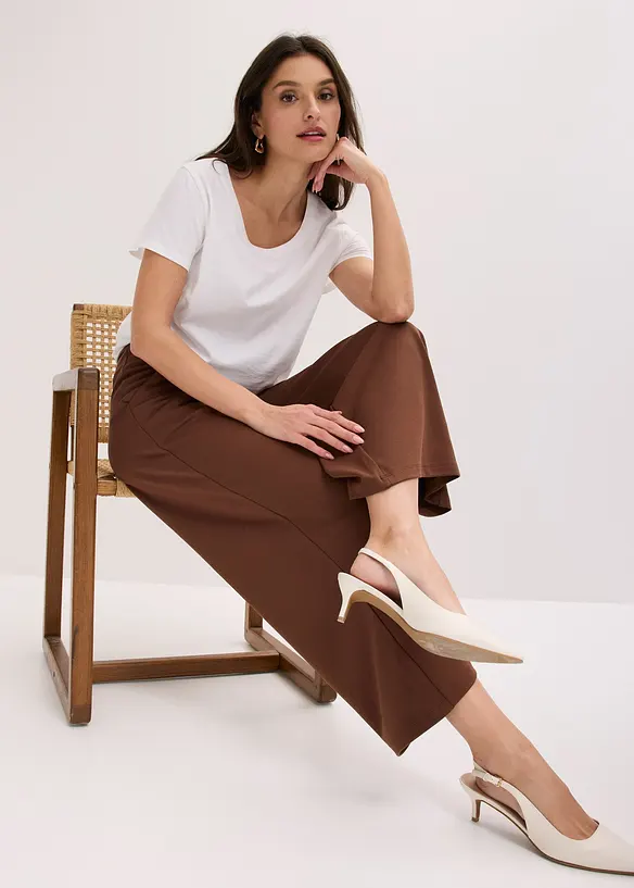 Pantaloni culotte in misto viscosa, bonprix