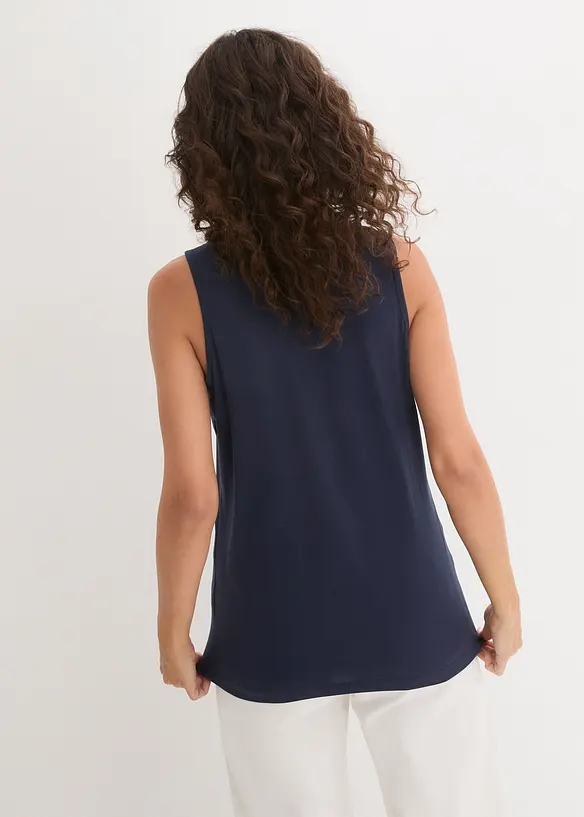 Top lungo in puro cotone (pacco da 5), bonprix
