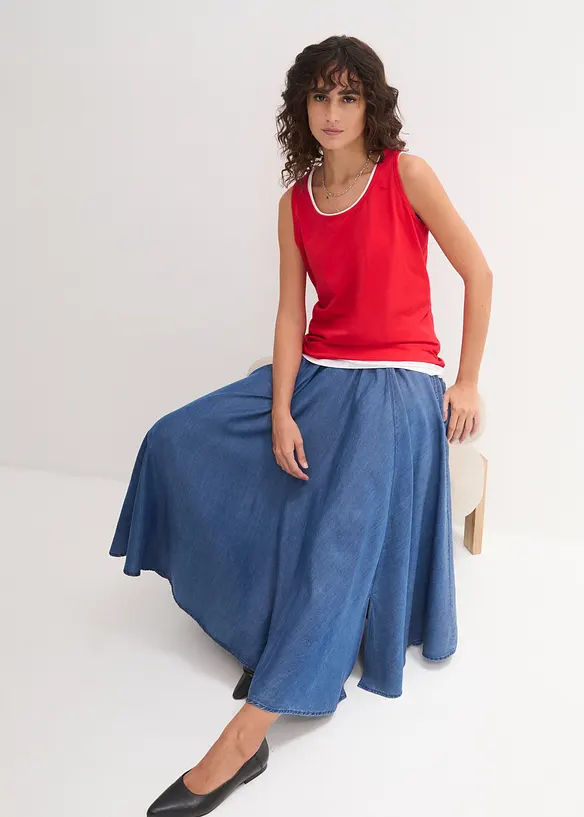 Top lungo in puro cotone (pacco da 5), bonprix