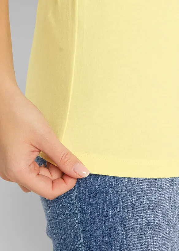 Top lungo in puro cotone (pacco da 5), bonprix