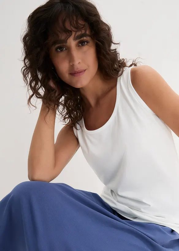 Top lungo in puro cotone (pacco da 5), bonprix