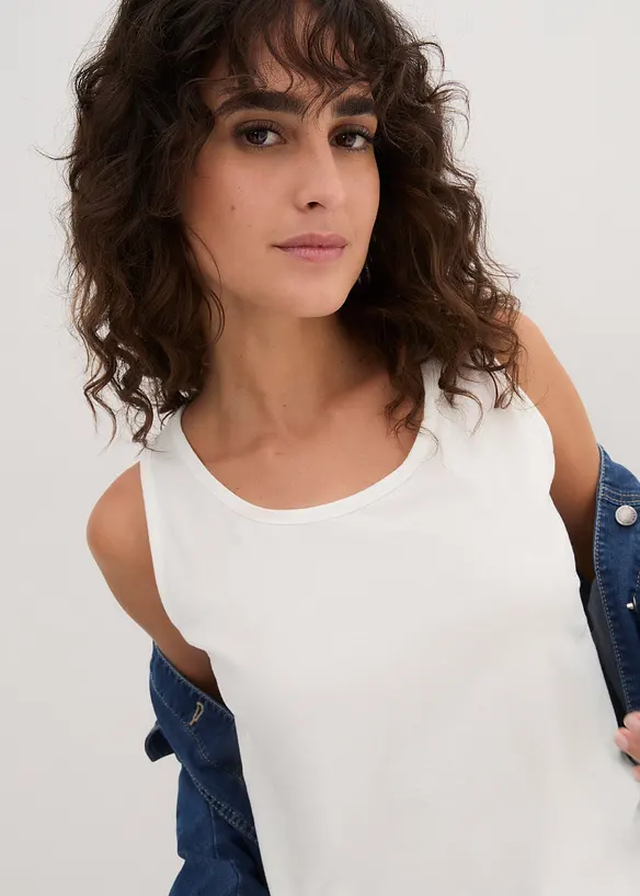 Top lungo in puro cotone (pacco da 5), bonprix