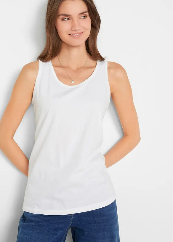 Top lungo in puro cotone (pacco da 5), bonprix