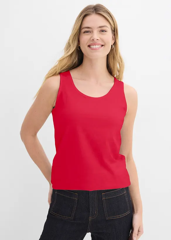 Top lungo in puro cotone (pacco da 5), bonprix