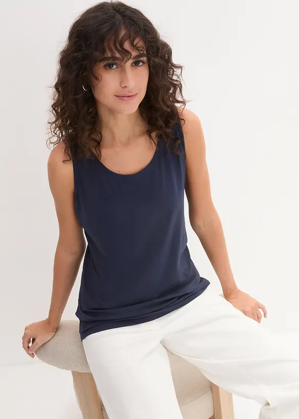 Top lungo in puro cotone (pacco da 5), bonprix