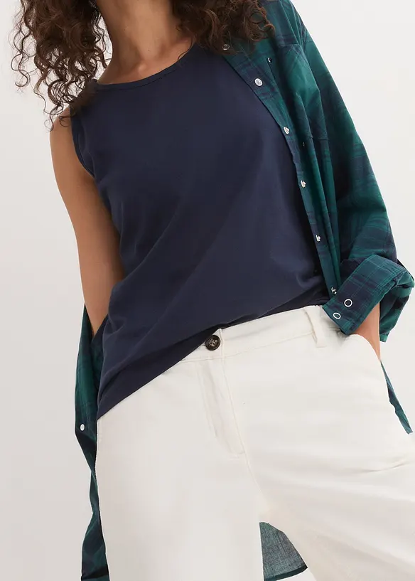 Top lungo in puro cotone (pacco da 5), bonprix