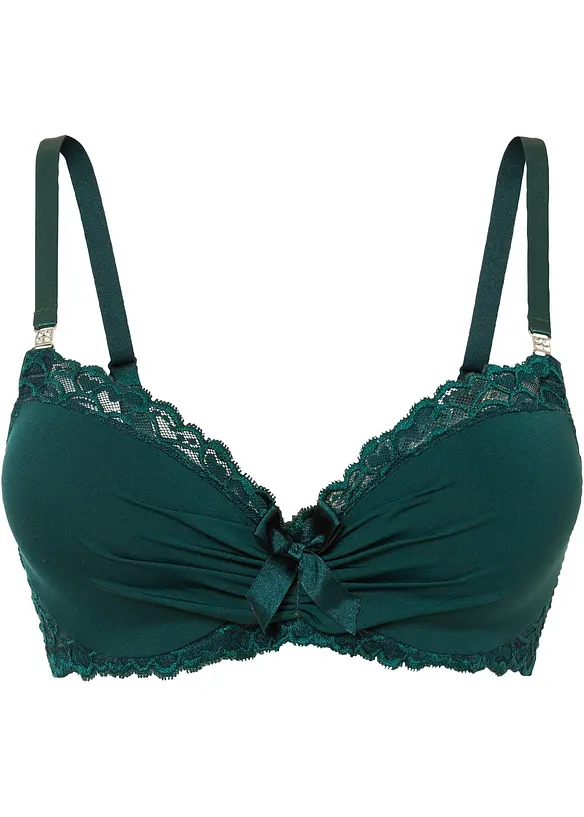 Reggiseno con coppe preformate e poliammide riciclata, bonprix