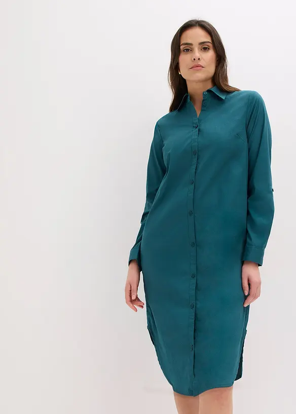 Abito chemisier in popeline di cotone, bonprix