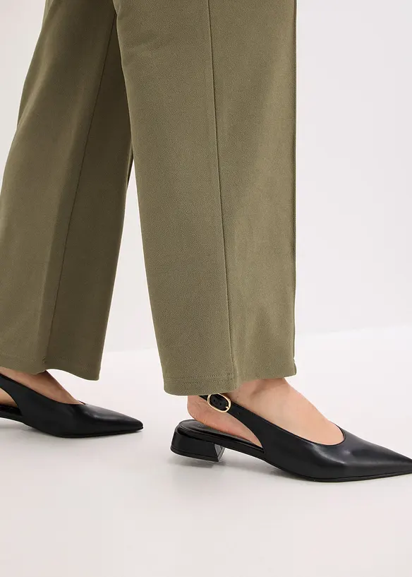 Pantaloni con elastico in vita in interlock robusto, bonprix