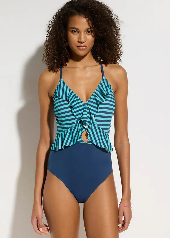 Costume intero con volant, bonprix