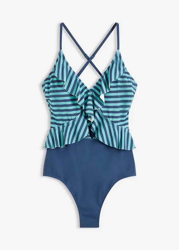 Costume intero con volant, bonprix