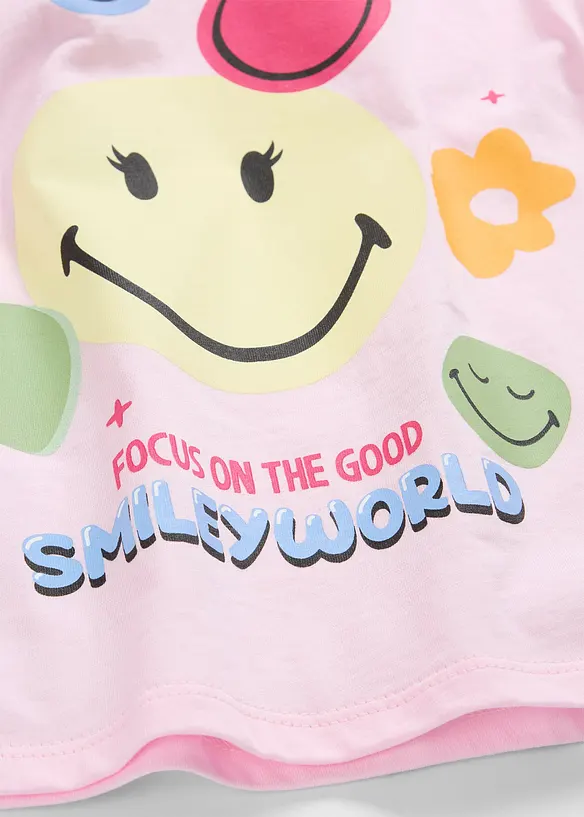 T-shirt con smiley in puro cotone, SmileyWorld