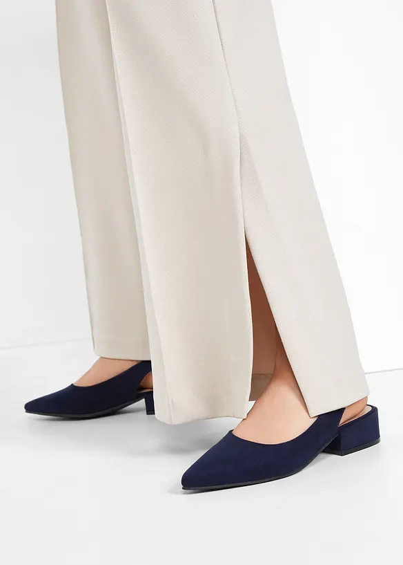 D&eacute;collet&eacute; slingback con tacco basso, bonprix