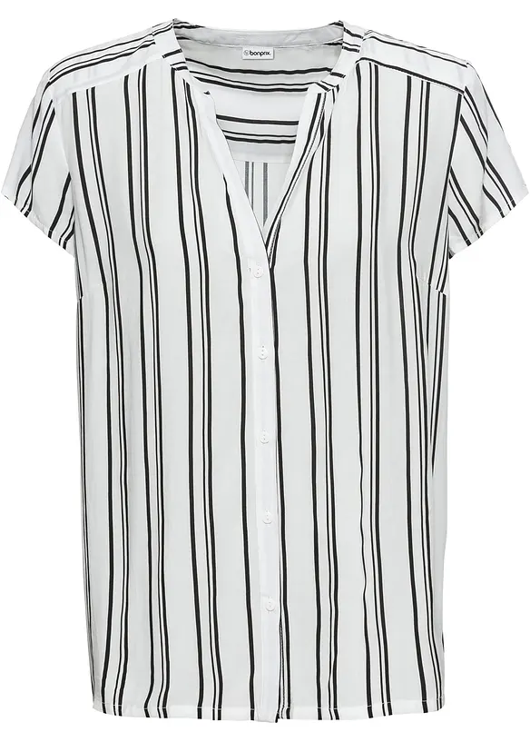 Camicetta a maniche corte in pura viscosa, bonprix