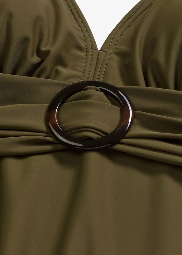 Costume intero con scollatura a V ed effetto modellante leggero, bonprix