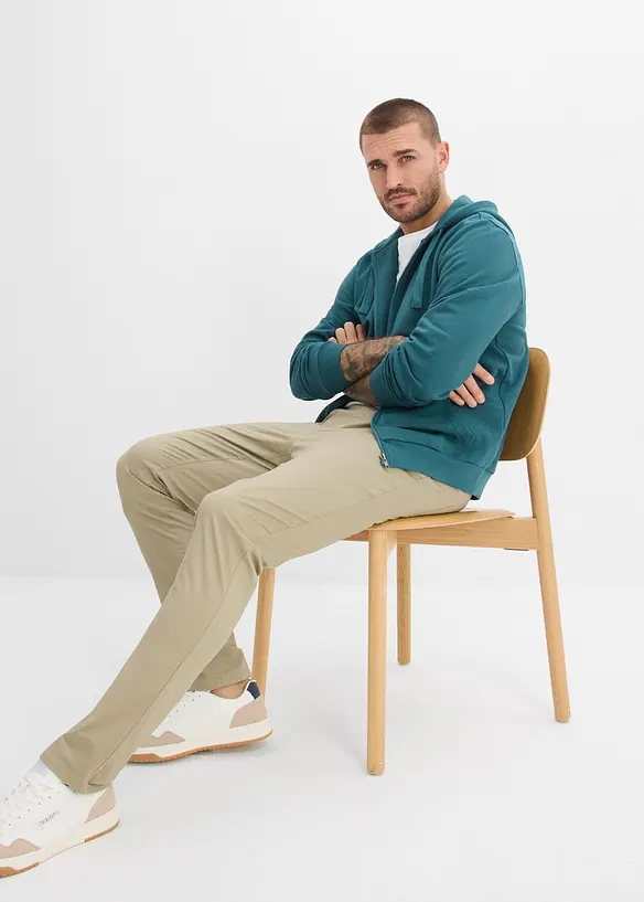 Pantaloni elasticizzati con elastico in vita regular fit, straight (pacco da 2), bonprix