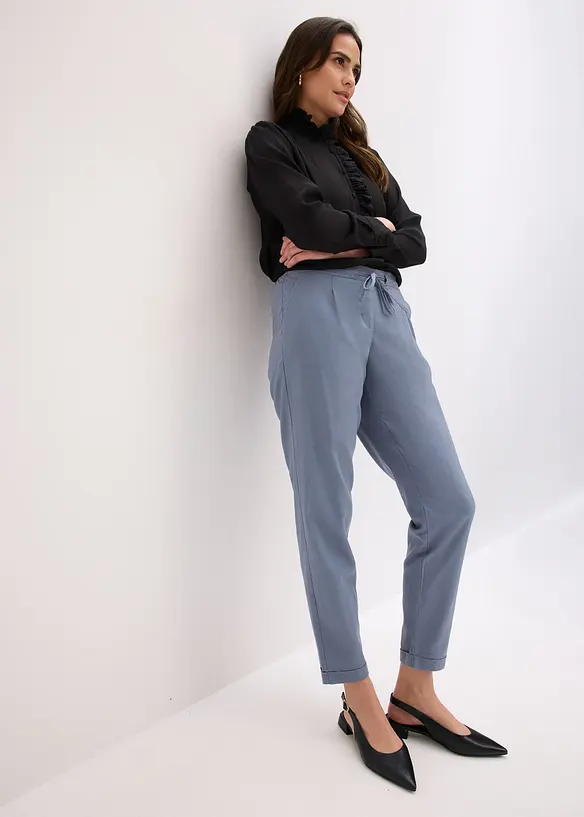 Pantaloni in misto lino, bonprix