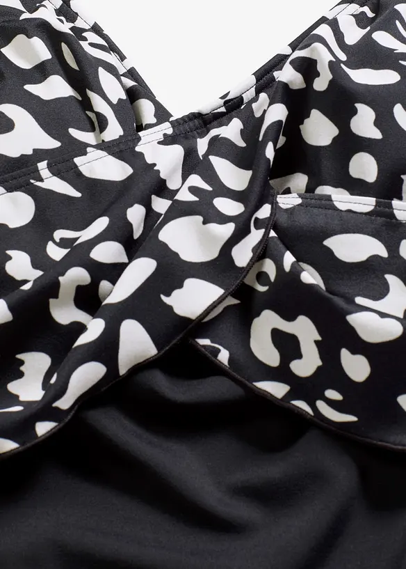 Bellissimo costume intero con effetto incrociato, bonprix