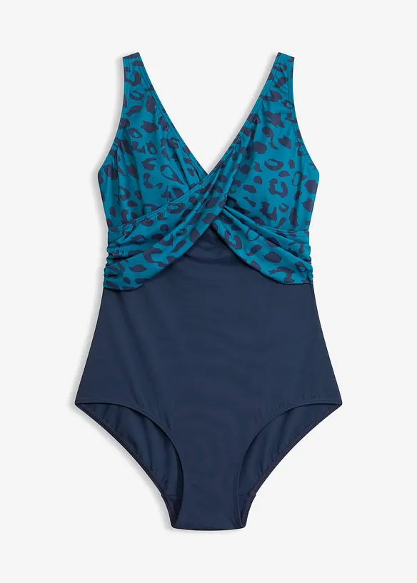 Costume intero con effetto incrociato, bonprix