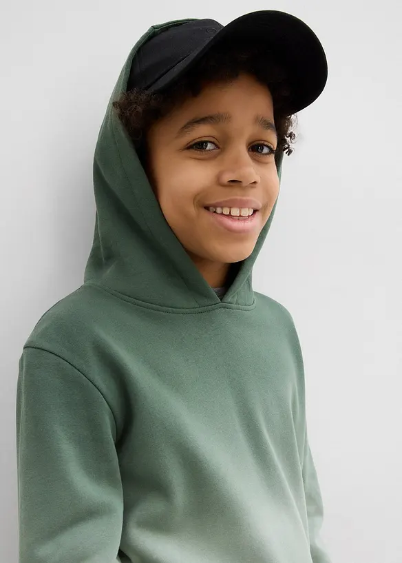 Felpa con cappuccio dai colori sfumati, bonprix