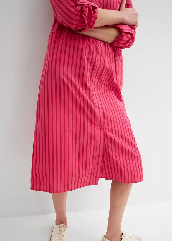 Abito in puro cotone con colletto, bonprix