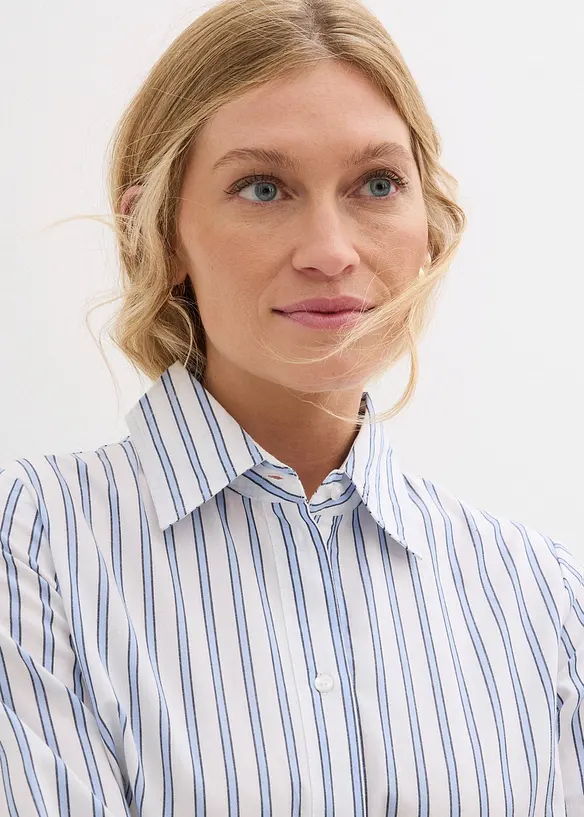 Abito in puro cotone con colletto, bonprix