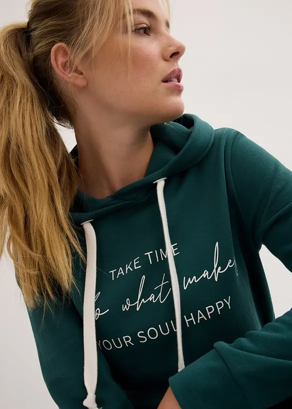 Tuta sportiva con felpa lunga e leggings (set 2 pezzi), bonprix