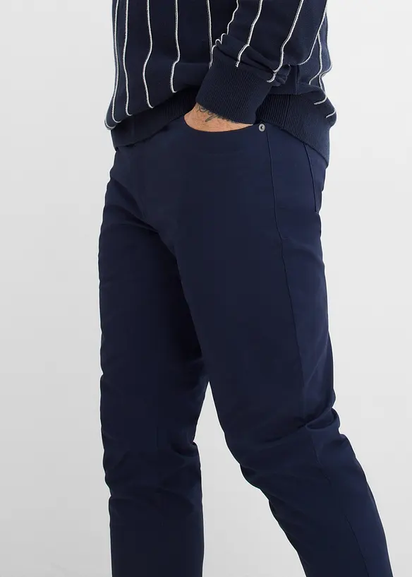 Pantaloni elasticizzati con vita elasticizzata regular fit, tapered, bonprix
