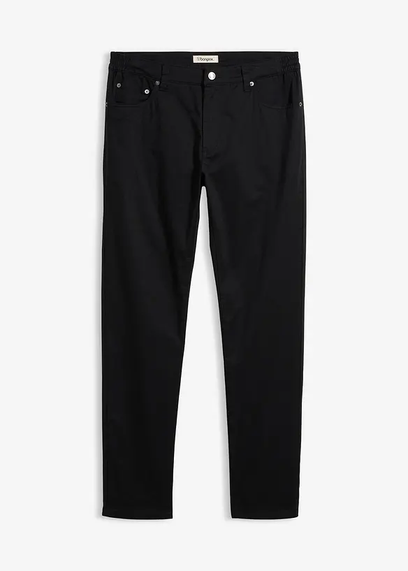 Pantaloni elasticizzati con vita elasticizzata regular fit, tapered, bonprix