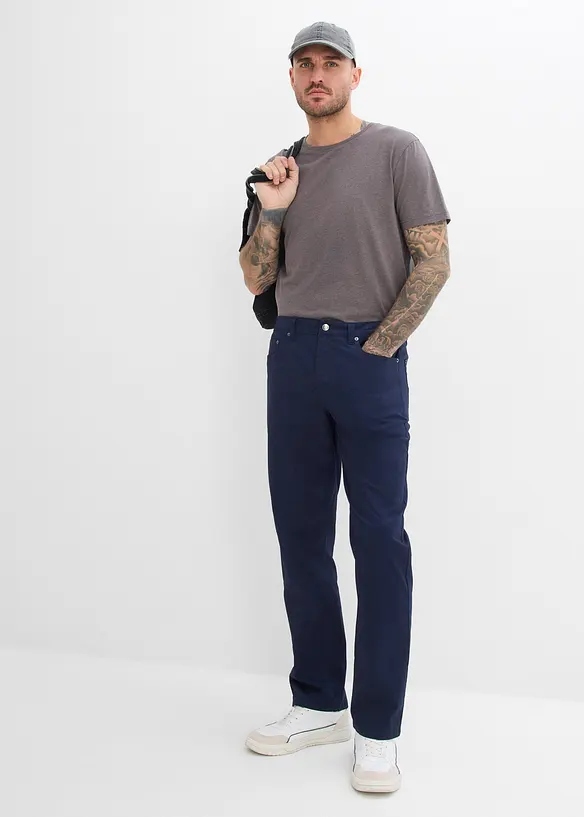 Pantaloni elasticizzati con vita elasticizzata regular fit, straight, bonprix