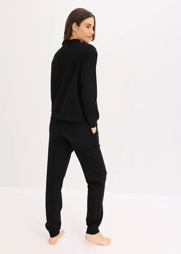 Tuta da casa in felpa di puro cotone, bonprix