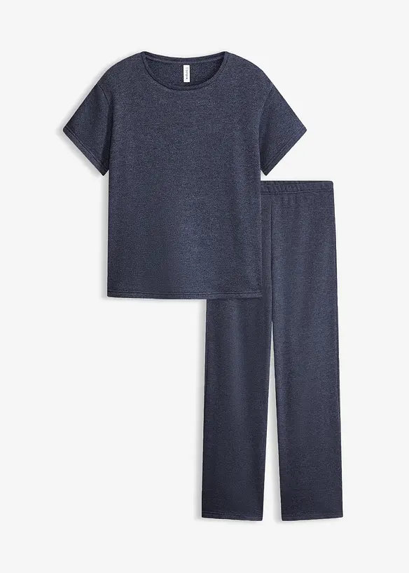 Tuta da casa in tessuto morbido operato, bonprix