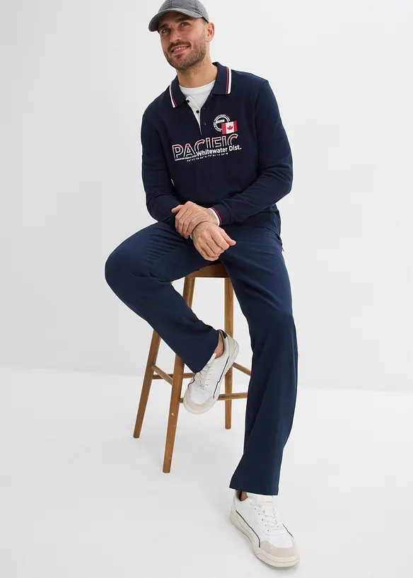 Pantaloni chino elasticizzati con elastico in vita relaxed fit, straight, bonprix