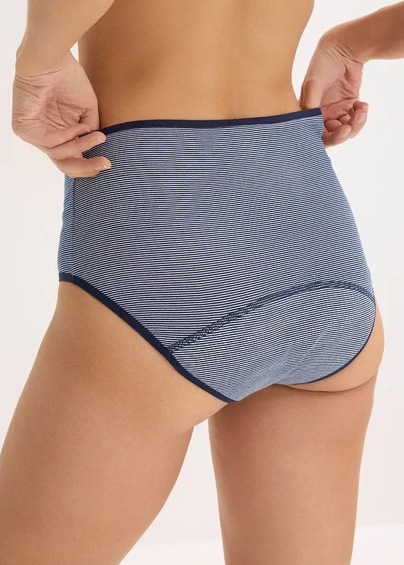 Culotte mestruali a vita alta con media assorbenza (pacco da 3), bonprix