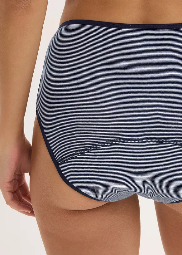 Culotte mestruali a vita alta con media assorbenza (pacco da 3), bonprix