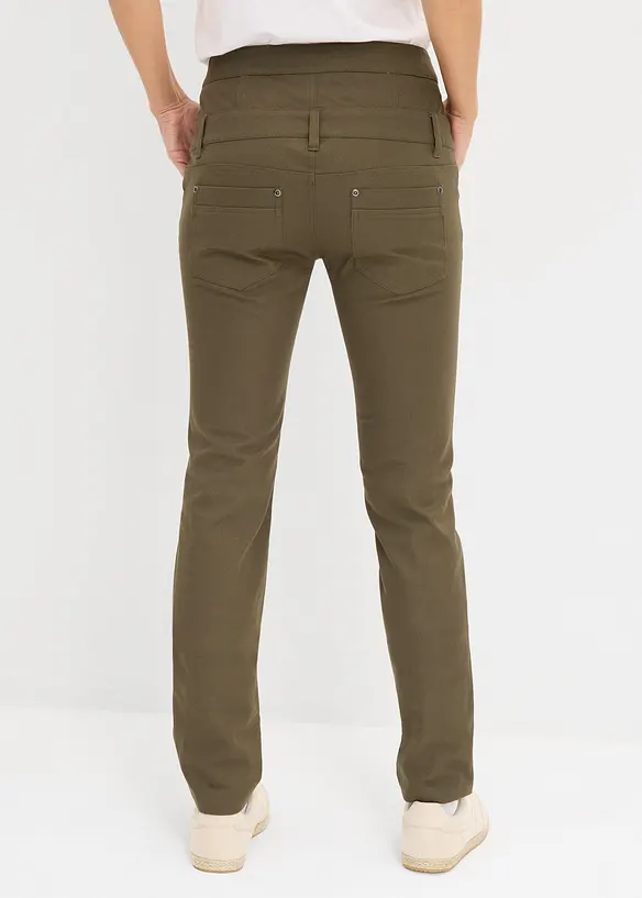 Pantaloni elasticizzati in twill, bonprix