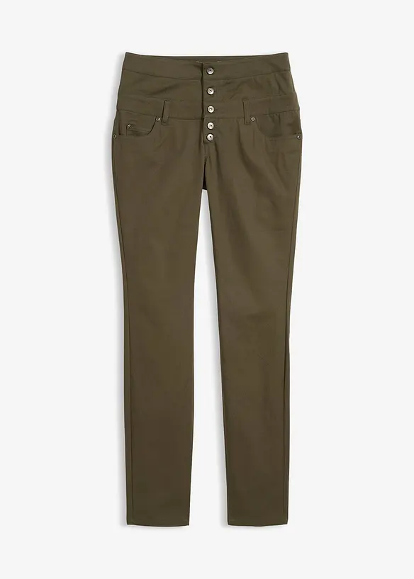 Pantaloni elasticizzati in twill, bonprix