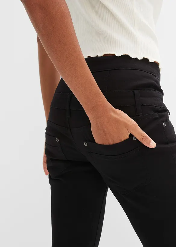 Pantaloni elasticizzati in twill, bonprix