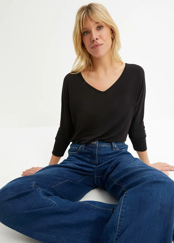 Maglia oversize in viscosa fluente, bonprix