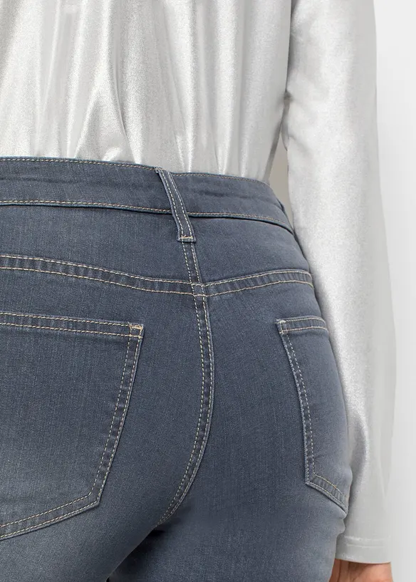 Jeans skinny con stelle, vita bassa, bonprix