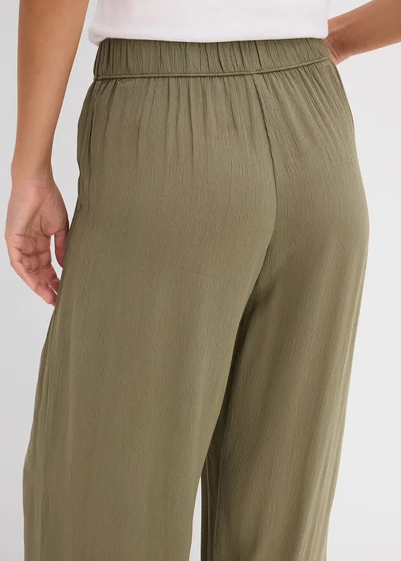 Pantaloni larghi in viscosa fluente, bonprix