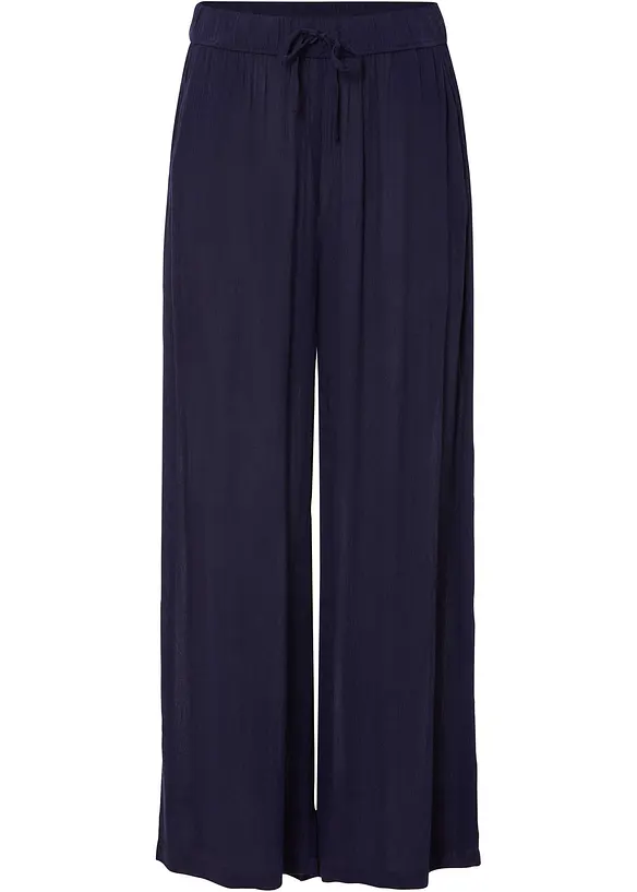 Pantaloni larghi in viscosa fluente, bonprix