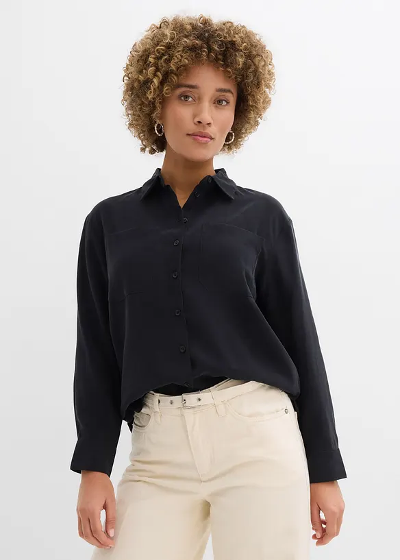 Camicetta in misto viscosa fluente, bonprix