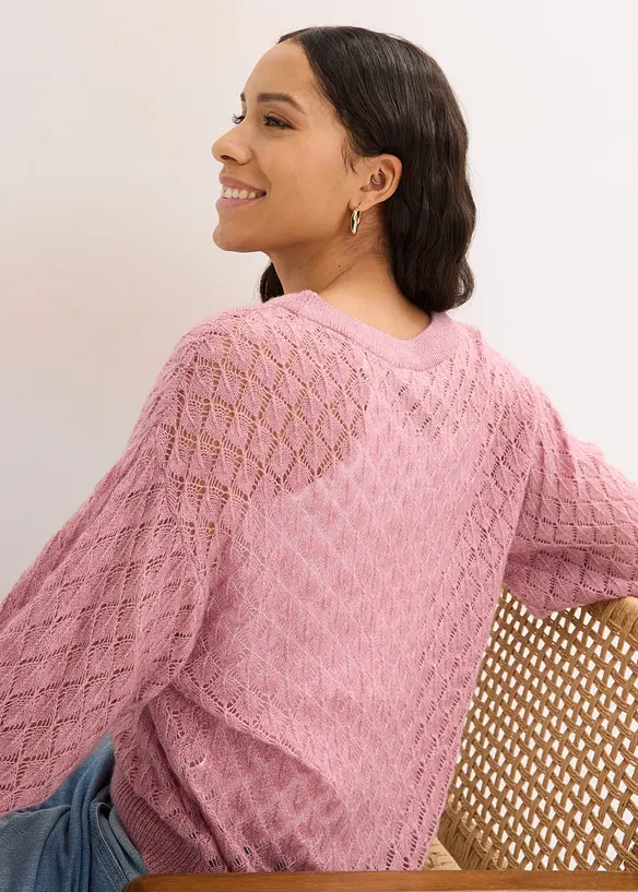 Maglione traforato, bonprix