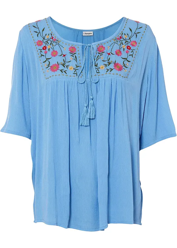 Tunica in morbida viscosa crinkle, bonprix