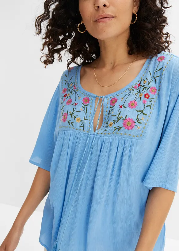 Tunica in morbida viscosa crinkle, bonprix