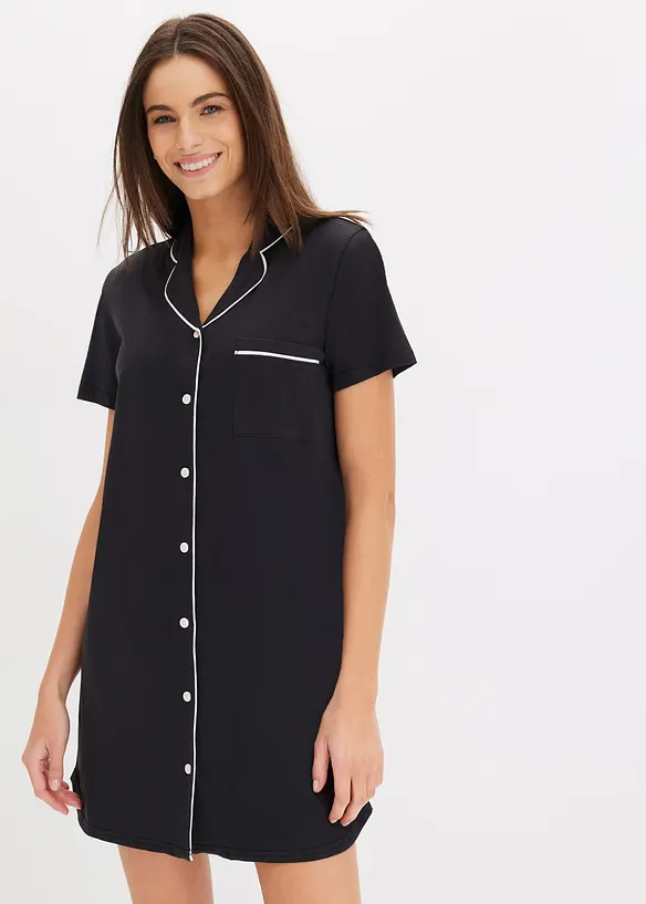 Camicia da notte corta in puro cotone biologico, bonprix