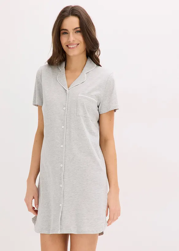 Camicia da notte corta in puro cotone biologico, bonprix