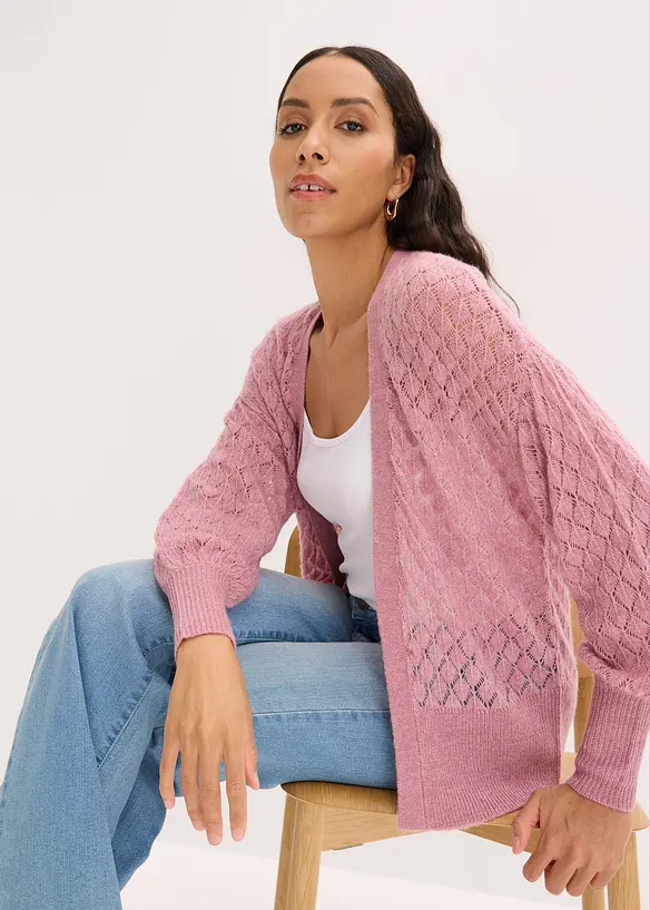 Cardigan traforato, bonprix